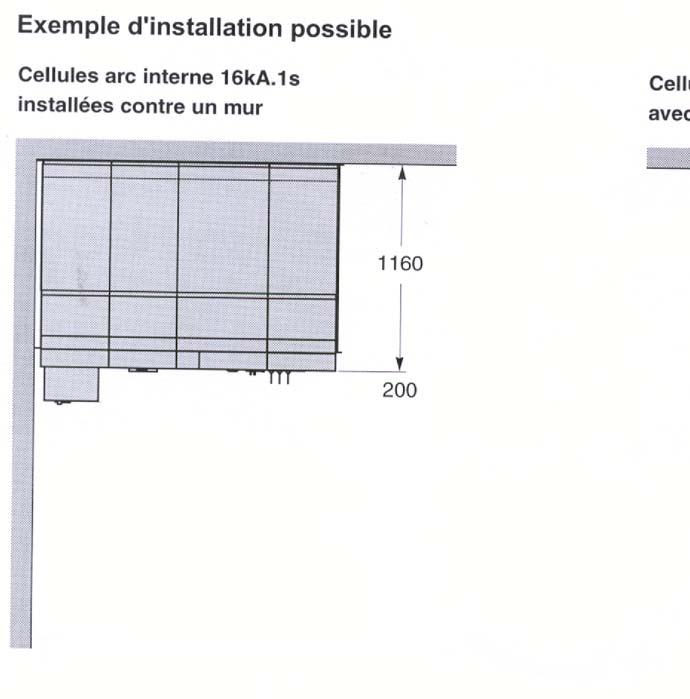 installation in the unit exhaustatthetopor bottom for dimensions: Width : 375 mm Width : 500 mm