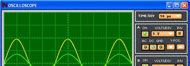 displacement Now open the oscilloscope and