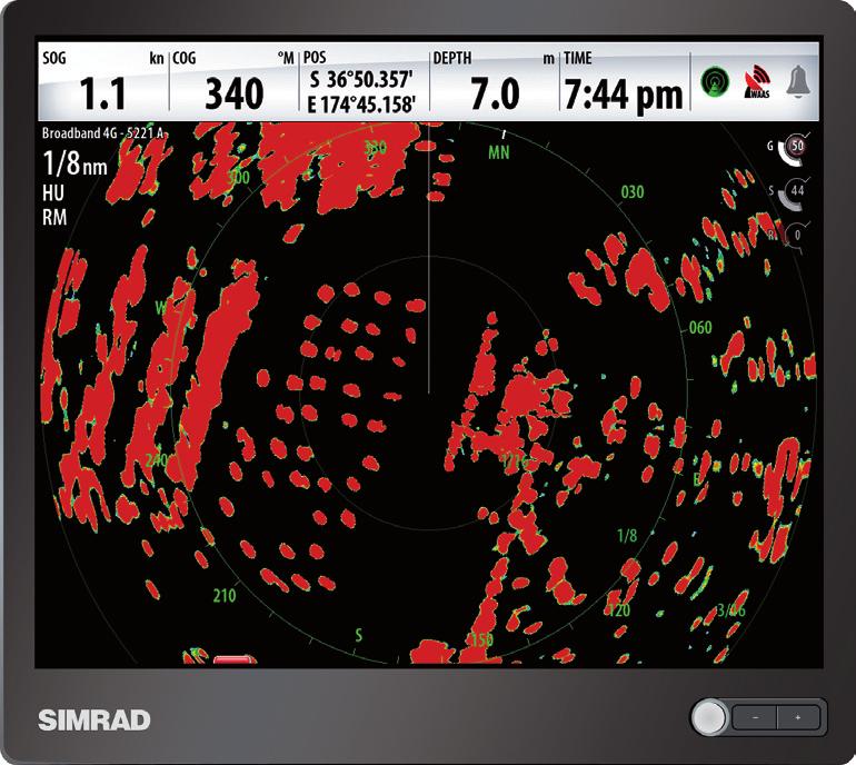 The Simrad NSE8 and NSE12 multifunctional displays provide professional-level performance with sophisticated charting, radar and echo sounder integration.