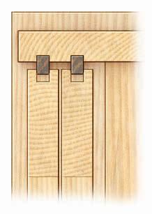 doors, designing custom door and drawer pulls, and offsetting parts to