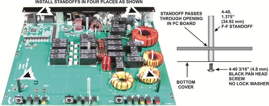 Install the four standoffs shown in Figure 29.