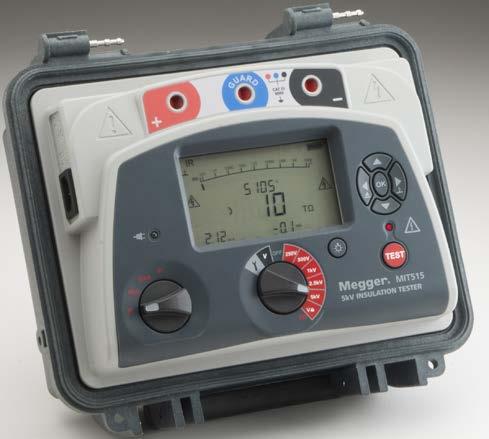 MIT515, MIT525, MIT1025 5-kV and 10-kV Insulation Resistance Testers n Industry best guard terminal accuracy n Compact and lightweight for easy transport and use PI, DAR, DD, SV and ramp test Unique