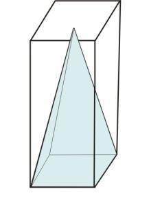 4. Volume pyramids (7G6) A pyramid is a polyhedron with a single base and lateral faces that are all triangular. All lateral edges of a pyramid meet at a single point, or vertex.