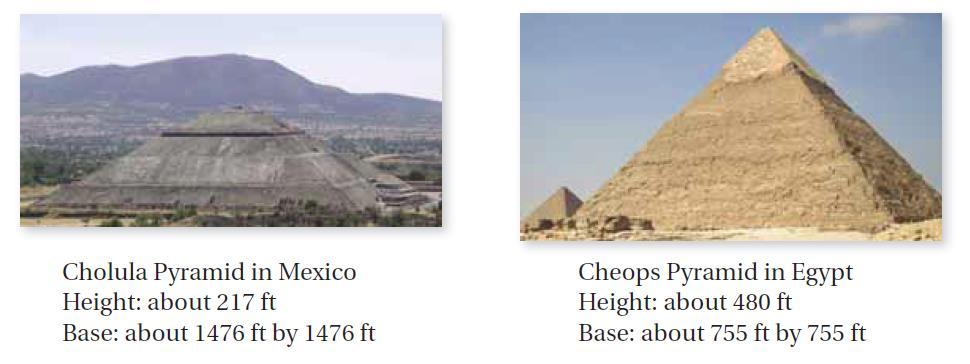 8. You are an archeologist studying two ancient pyramids. What factors would affect how long it took to build each pyramid?