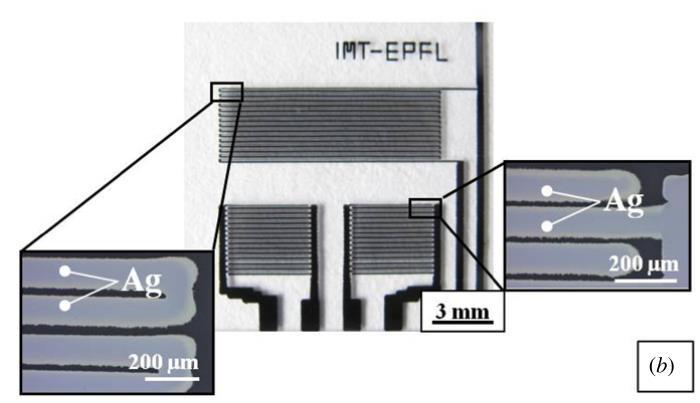 Physical: Printed Temperature Sensors Inkjet printed Ag