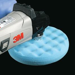 Ultrafine Machine Polish Polish the repair area with a high speed polisher with the speed set between 100 000 Max. RPM. Use a blue foam polishing pad and the appropriate ultrafine machine polish.