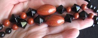 $195 IMG_5709 Black Onyx & Jasper beads magnificent 8mm