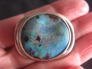 $320 IMG_3682 Boulder Opal Pendant in Sterling Silver