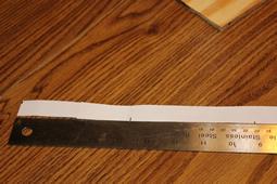 6. Measure the length of your paper gauge.