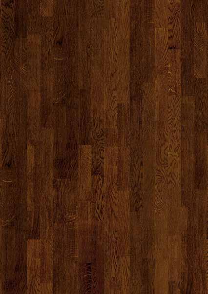 Oak Cocoa 3 Strip Oak Cocoa 3-strip in an open floor plan will benefit these richly stained Cocoa planks which create a real sense of drama in well lit large