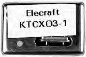 Module 1 E980145 KTCXO3-1 TCXO Module Bag ILLUSTRATION DESCRIPTION QTY ELECRAFT PART NO. KREF3 TCXO Module, 49.380 MHz, ±1 ppm stability.