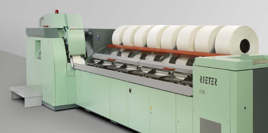 LINK 60. 2 /2012 15 PRODUCT NEWS The E 80 comber quality meets flexibility With the launch of the E 80 comber, Rieter is again shifting the boundaries of what is possible in combing.