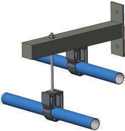 BRACKETING SYSTEMS Aluminum pipe bracketing has always to be made by using