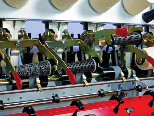 Reduction of the conversion times Yarn reserve The automatic transfer-tail device enables a centrally adjusted yarn reserve length to be properly secured and bound.