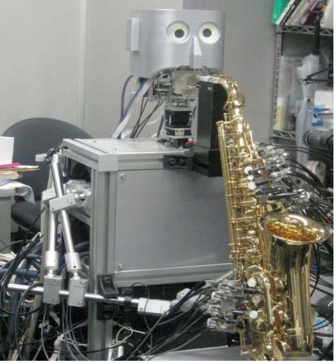Saxophonist Robot Waseda University, Japan Creates music both for the