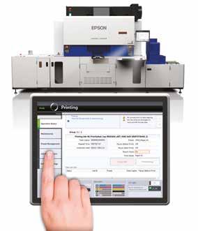 User-friendly interface, touch-screen operation The touch-screen panel is extremely simple to use with an easy-to-understand interface that keeps you in control of every aspect of printing.