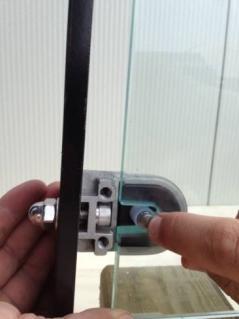 GLASS PANEL INSTALLATION INSTALLING INVISIRAIL GLASS PANELS Use 2 short pieces of 2x4's or 4x4 s, sitting on the