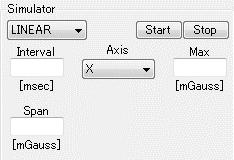 (2) LINEAR mode Selecting LINEAR opens the following window.