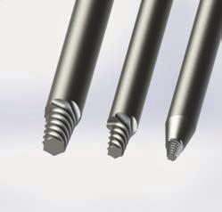 for screws with diameters of 1.5 mm 
