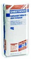 Excellent for hand and mechanical tool application SOJ-384150120 384150 18 B 1 SHEETOCK ES SN 5 eighs 25% less than conventional setting-type Easy sanding-similar to
