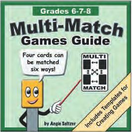 Contents Multi-Match Cards (Reproducible) 3-6 Title, Wilds, & Game Instruction Cards Recording Sheet & Answer Key - Folding Card Storage Pocket 10 About This Card Set This card set is one of many