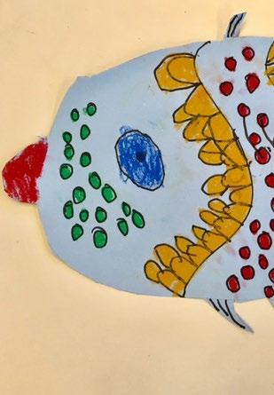 We are currently working on a literary inspired lesson, The Rainbow Fish by Marcus Pfister.