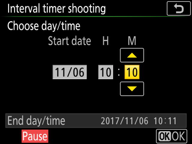 Shooting will continue at the selected interval until all shots have been taken. 4 Create a time-lapse movie. This step requires third-party software that supports time-lapse movie creation.