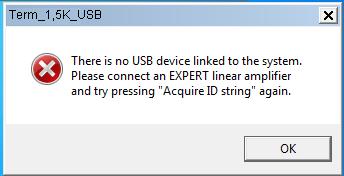 In case more than one USB communications is linked to the system, directly or indirectly thru an external USB hub, the following notification pop-up window will be shown: In such a case the
