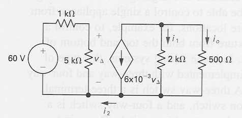 Circuit w/ Dependent Source Exmple Find i 2, i 1 nd i o EE40 Summer 2006: Lecture 3 Instructor: Octvin Florescu 3 Lecture #3 OUTLINE KCL, KVL
