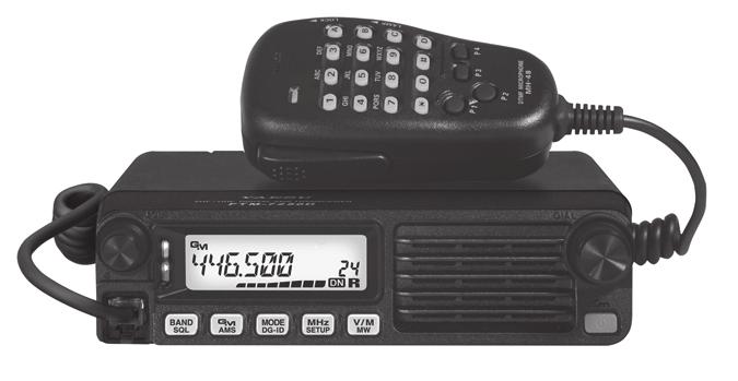 Can also be set for 30, 10 or 5 watts. Receive is 134-174 MHz. CTCSS/DCS encode/decode is built-in.