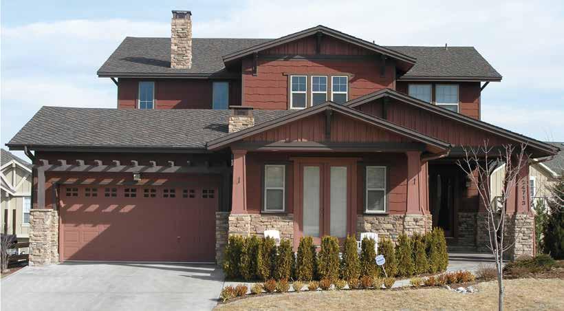 Craftsman Building mass, oriented low to the ground, is a natural extension of the ground plane One and two-story roof volumes commonly used in combination, capped by gable roof forms A variety of