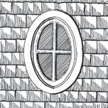 Dimensional timber used for corbels and posts Gable ends accented with decorative patterns (i.e. fishscales, harlequin diamonds) Round and oval windows are used sparingly as ornamental elements