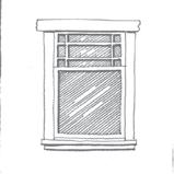 eaves Geometric patterns of small-pane window glazing associated with ribbon windows and upper sashes of windows Decorative pedestal urns sometimes announce entrance into the dwelling