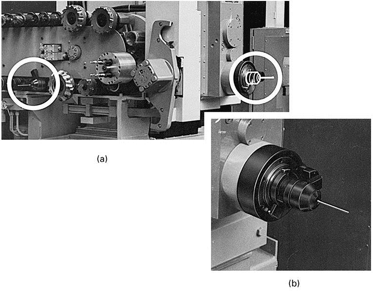 Probes FIGURE 26-18 (a) Probe carried in the tool changer can be mounted