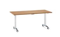 1600 x 800 mm, 4-leg frame, height 730 mm, optionally available with 2 locking castors; also available as narrow banquet