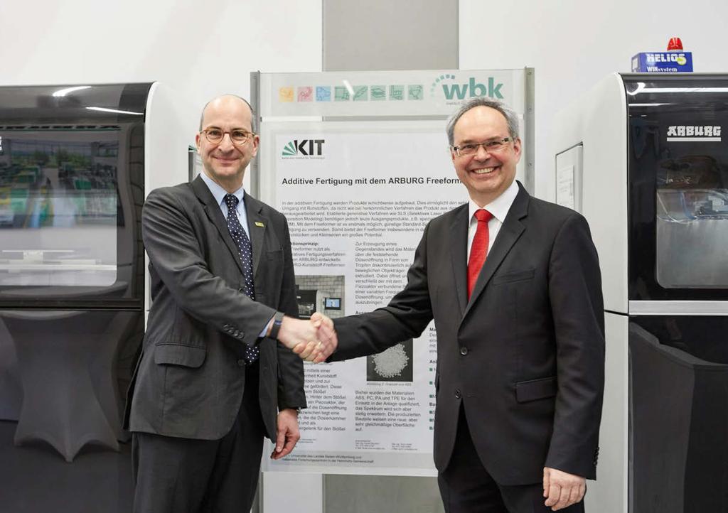 OUR COMPANY Industry on Campus University cooperation: ARBURG Innovation Center opens at KIT On 11 April 2016, a ceremony was held to inaugurate the ARBURG Innovation Center (AIC) at the Karlsruhe