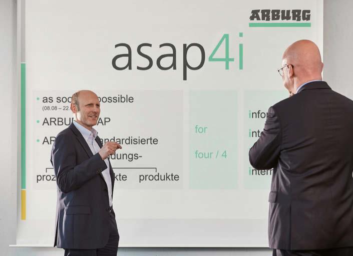 INTERVIEW Equipped for the future ARBURG: Optimally positioned with migration to SAP Under the supervision of the directors and heads of departments, the project participants from IT department and
