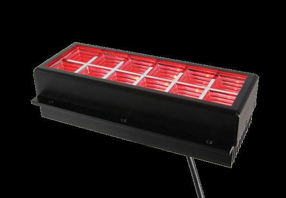 High-brightness Rectangular Lights These rectangular lights are equipped with 12 highpower LEDs and a