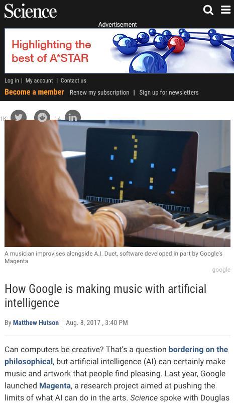 AI Creativity : Making Music