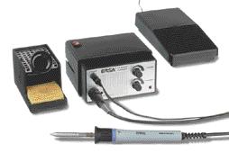 our modular systems (see page 15) The electronically temperaturecontrolled HS 8000 G hot-air soldering and desoldering station is the competent tool to solder a n d desolder small to medium-sized