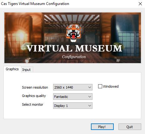 INSTALLATION Download the Virtual Museum and then double click on the EXE to launch the installer wizard. The project requires around 1GB of free drive space to install successfully.