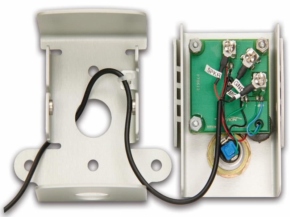 Installation Instructions RDC-1 SPEAKER INTERCOM BOX INSTALLATION INSTRUCTIONS If you intend to mount the metal RDC-1 speaker intercom box on an outside wall, it will be necessary to route the
