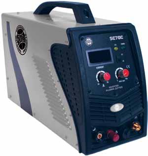 PLASMA CUTTING SC50C Includes Cebora Style Torch, Earth Clamp and Air Regulator Professional 14mm plasma cutter with the latest IGBT inverter technology including HF start, electronic current control