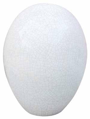 Foshan Upright Egg 37 Handmade. Sizes and colors will vary.