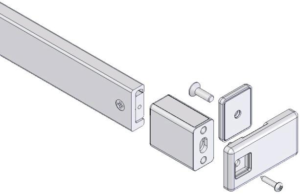 Select the correct rail for fitting to bottom.