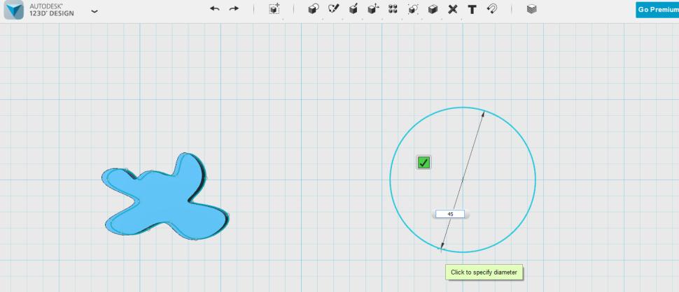 Use Sketch Circle tool to draw a circle