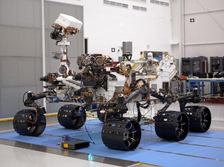[Page break in survey] 8. There are currently two operational NASA rovers on Mars, including Curiosity, which is shown below.