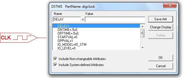Setting the Attributes of Digclock Attribute DELAY ONTIME OFFTIME STARTVAL OPPVAL Description The time delay before the pulses are started.