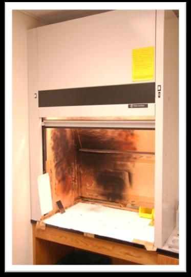 You need to find a fast airflow spot in the fume hood and use good angling to avoid contamination from the flying devil.