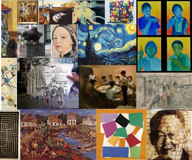KEY LEARNING CONTENT AND EXPERIENCES IN ART Context Learning from a range of artworks by Singapore and international masters/contemporary artists as well as from